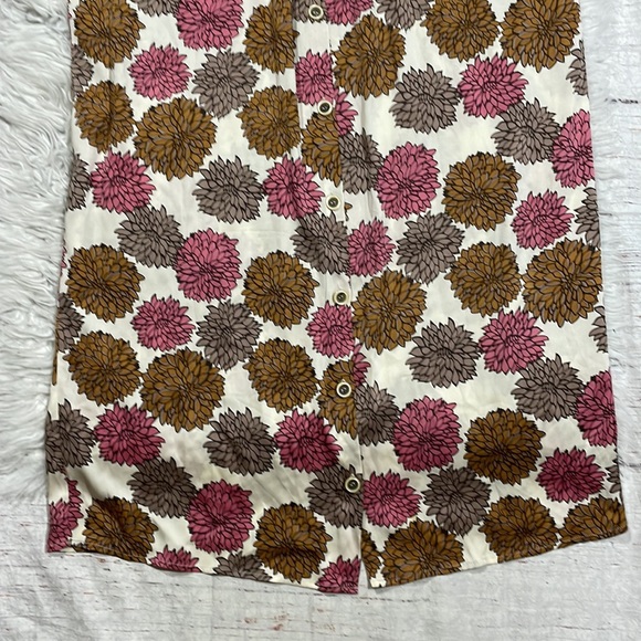 Tucker Silk Blend Floral Button Front Midi Dress - Picture 3 of 12